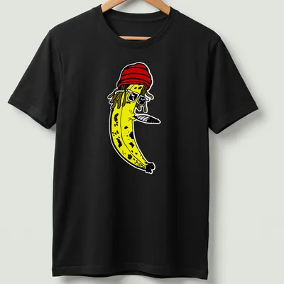 Cartoon banana with dreadlocks and sunglasses above 'Fortunate Youth' text. — printed on a unisex t-shirt