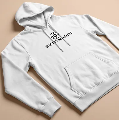 Modern logo T-shirt featuring the Bettinardi Hex B Emblem in black and white — printed on a unisex hoodie