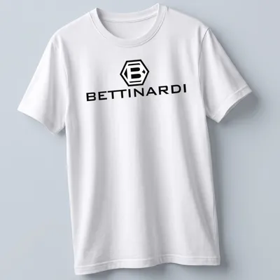 Modern logo T-shirt featuring the Bettinardi Hex B Emblem in black and white