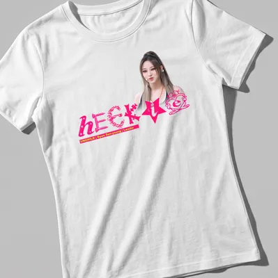 KPop t-shirt featuring Byun Seo-young's name and title in bold typography — printed on a women's shirt