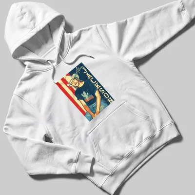 Retro fan t-shirt featuring Alan Jackson text with a cactus graphic in vibrant colors — printed on a unisex hoodie