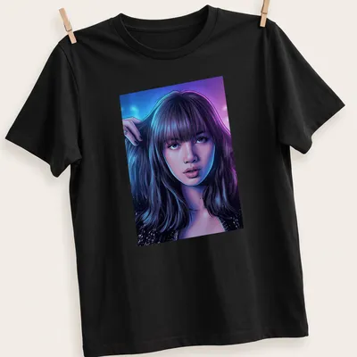 Comic book style portrait of a confident woman in purple, blue, black, and pink