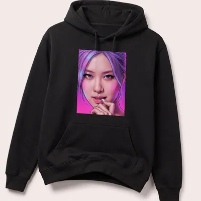 Comic book style portrait of a woman with lavender hair in vibrant colors — printed on a unisex hoodie