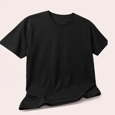 Simple white silhouette of a Dodo bird on a — printed on a unisex t-shirt (angled view)