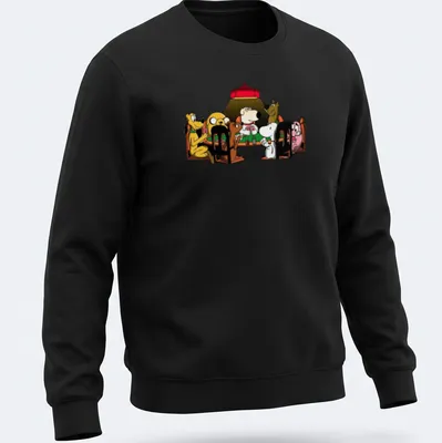 Cartoon of dogs playing poker in various colors, showcasing humor and camaraderie — printed on a unisex sweatshirt