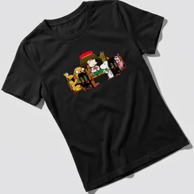 Cartoon of dogs playing poker in various colors, showcasing humor and camaraderie — printed on a women's shirt