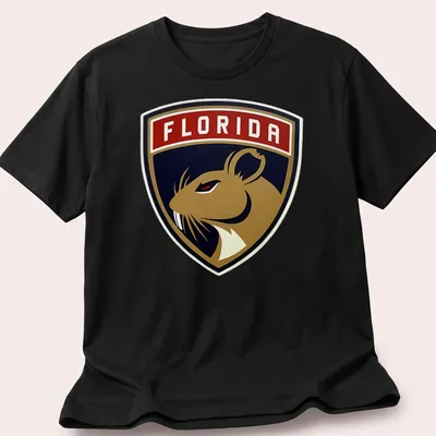 Florida Panthers logo T-shirt featuring bold colors and emblematic design