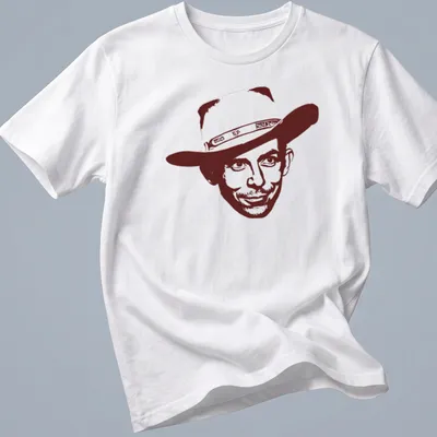 Retro vintage T-shirt featuring Hank Williams in brown and white — printed on a unisex t-shirt