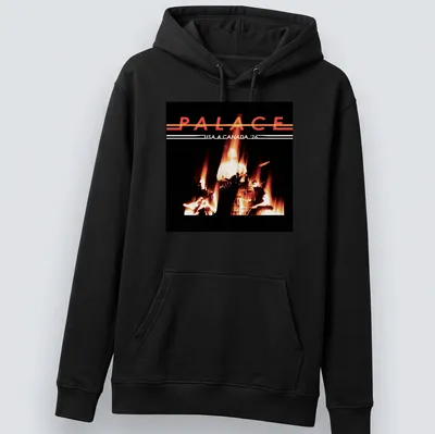 Retro T-shirt featuring Palace USA & Canada tour 2026 text in bold style — printed on a unisex hoodie